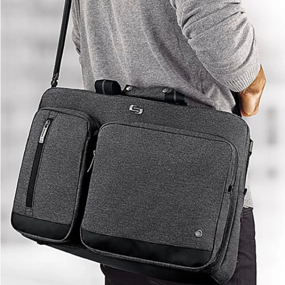 Solo NEW YORK Urban briefcase turns into backpack for easy carrying